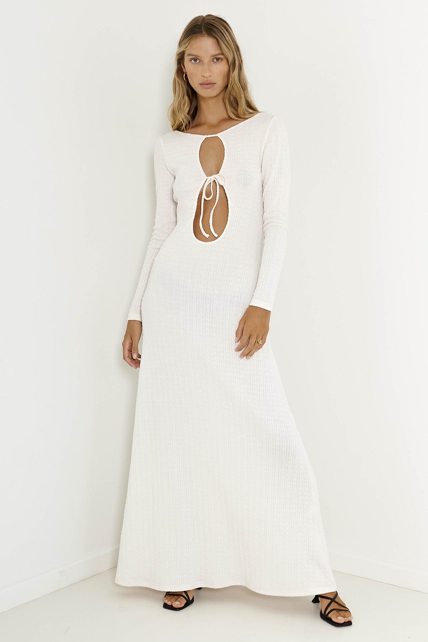 SNDYS Tallulah Maxi Dress White by Selfie Leslie Australia