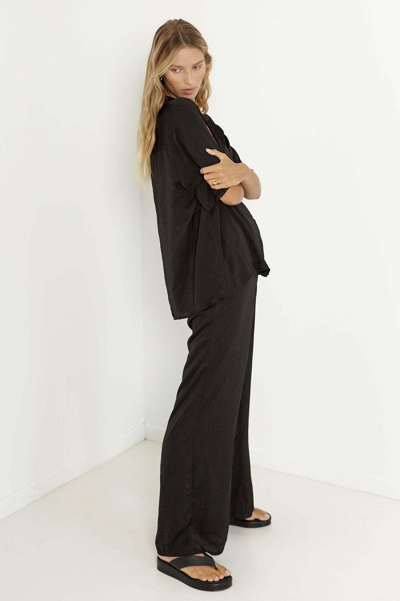 SNDYS Hallie Pant Black by Selfie Leslie Australia