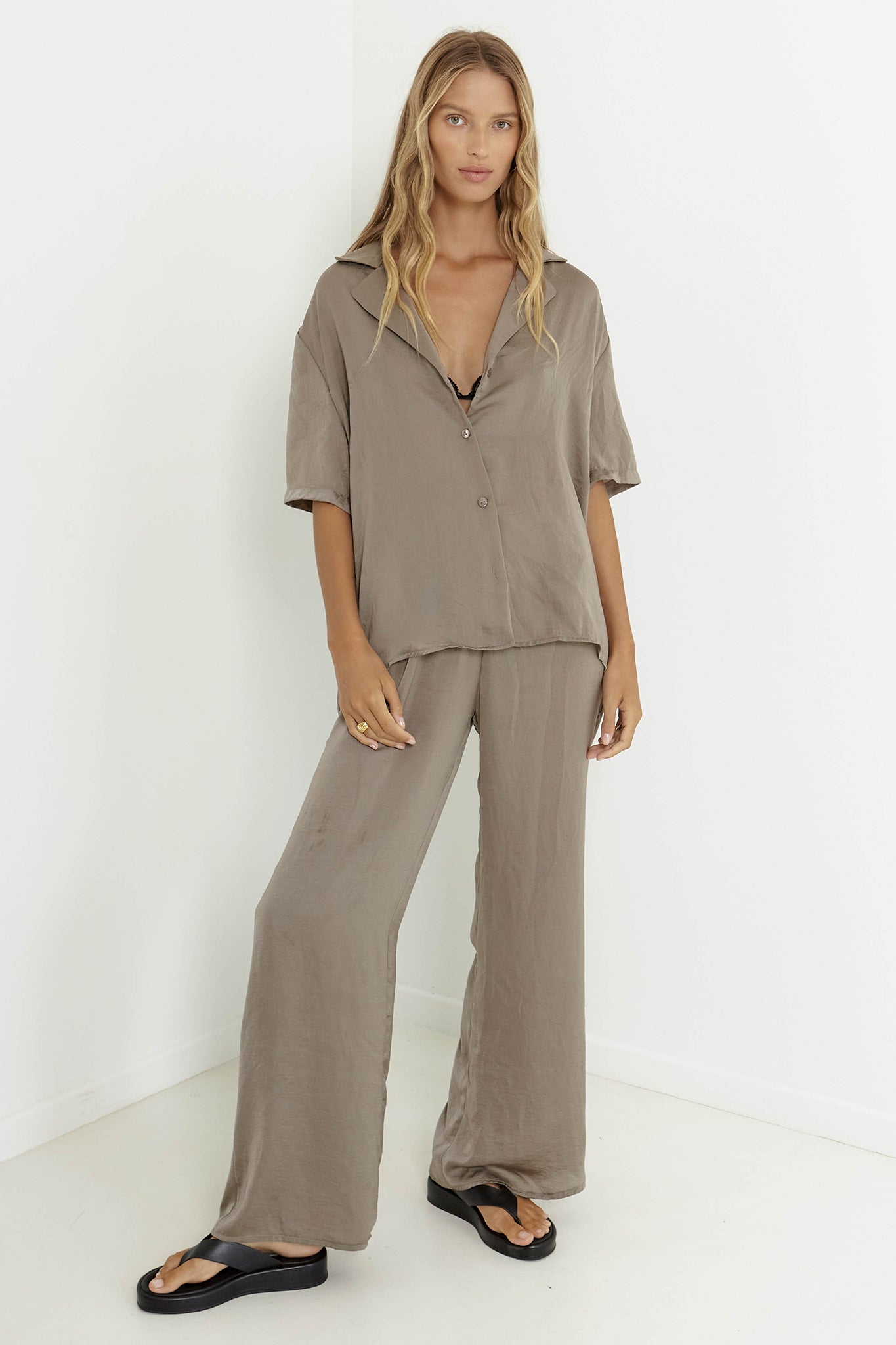 SNDYS Hallie Pant Olive by Selfie Leslie Australia