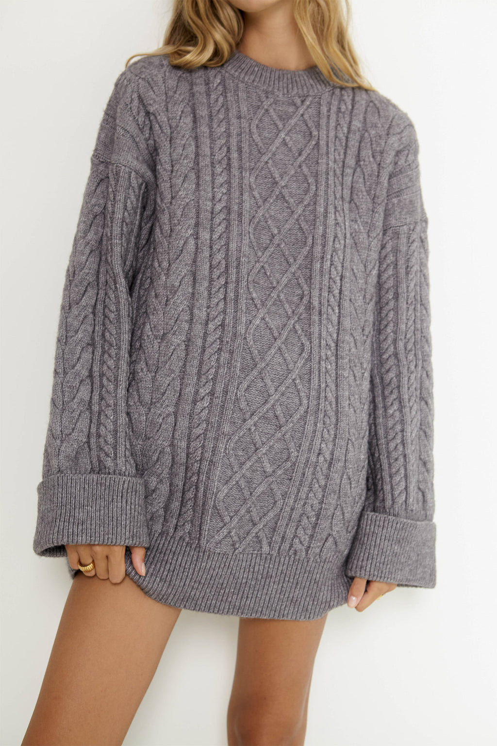 SNDYS Nellie Jumper Grey by Selfie Leslie Australia