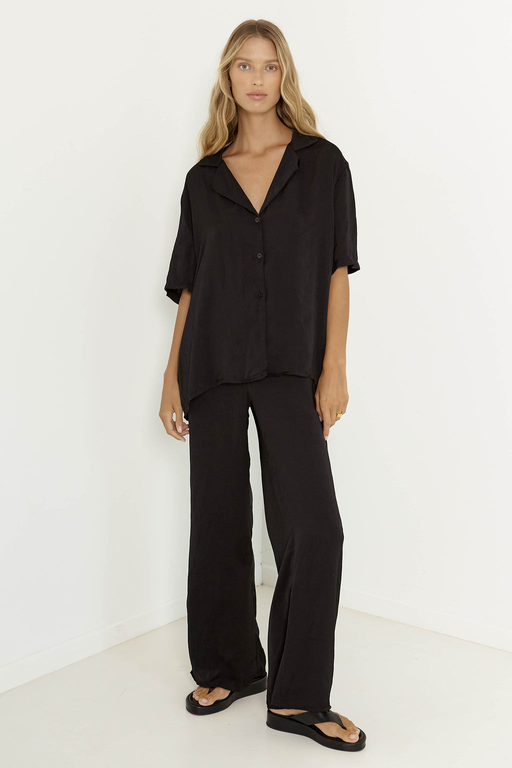 SNDYS Hallie Shirt Black by Selfie Leslie Australia