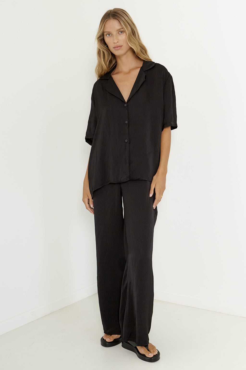SNDYS Hallie Shirt Black by Selfie Leslie Australia