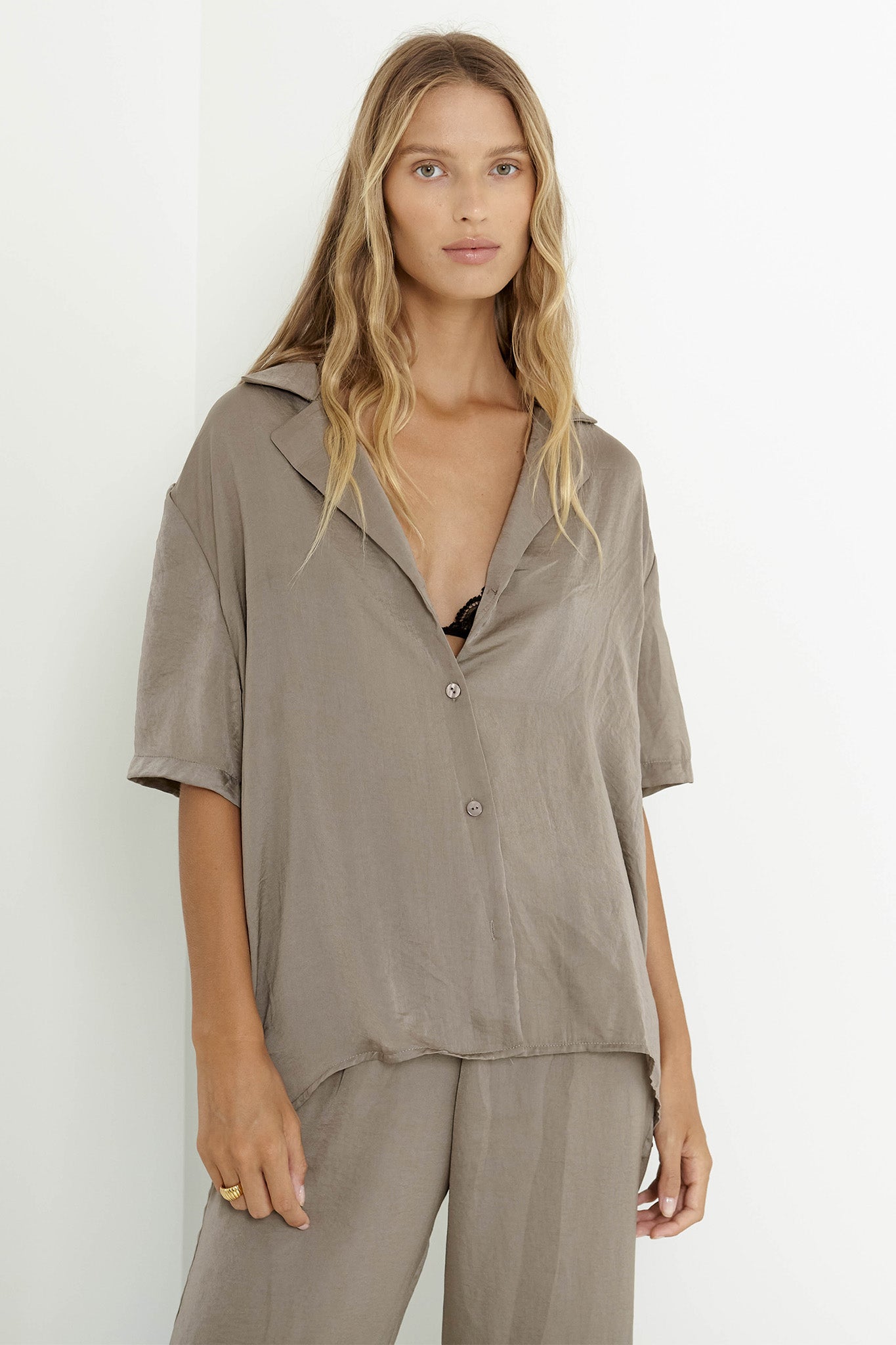 SNDYS Hallie Shirt Olive by Selfie Leslie Australia