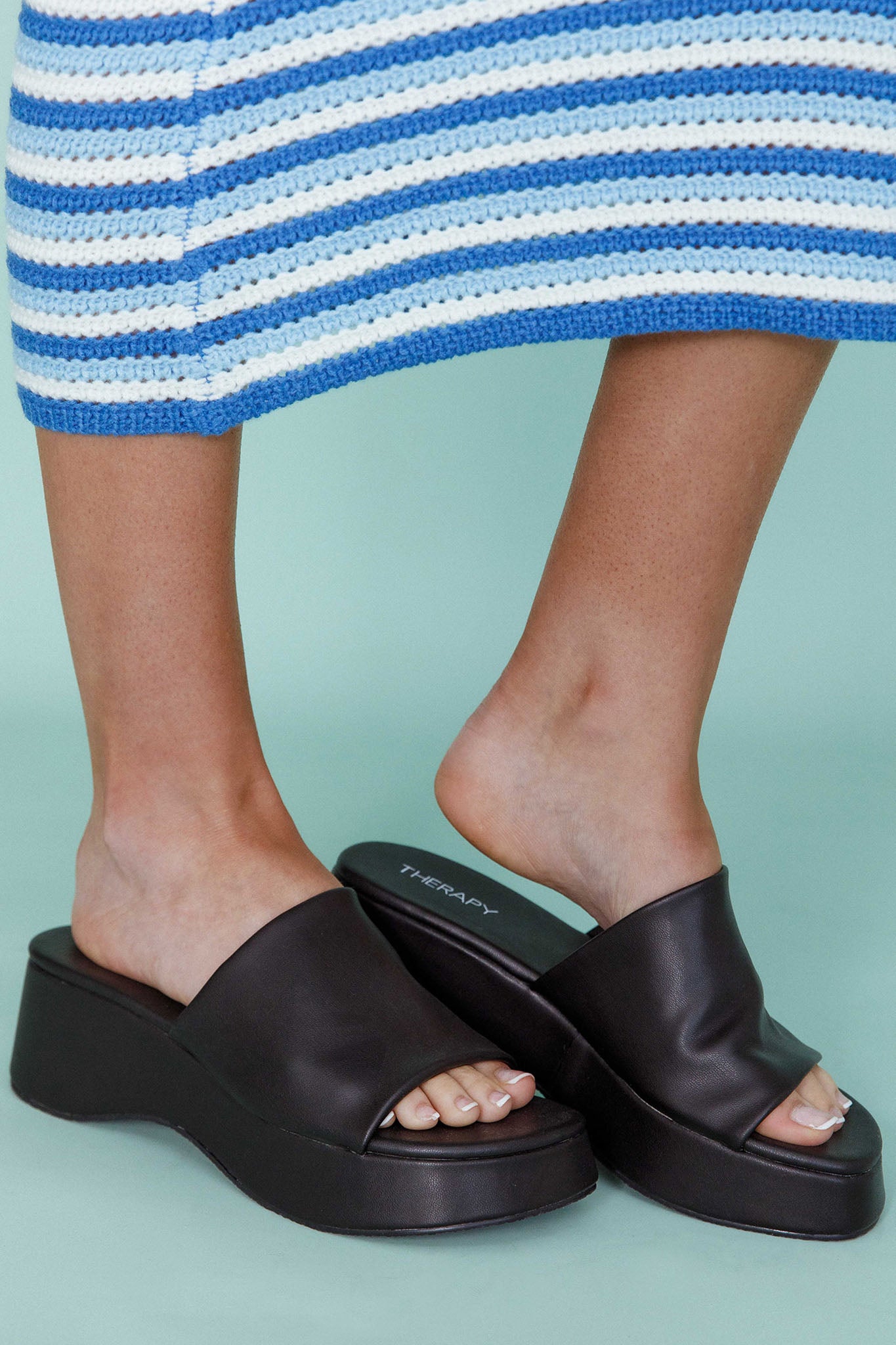 Therapy Cindy Sandal Black by Selfie Leslie Australia