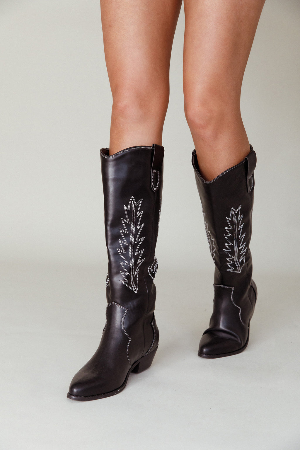 Therapy Bonnie Boot Black/White by Selfie Leslie Australia
