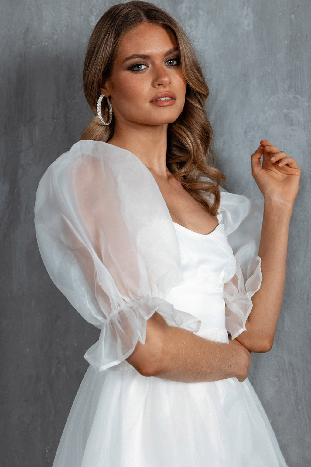 I've Got Sunshine Puff Sleeve Mini Dress White by Selfie Leslie Australia