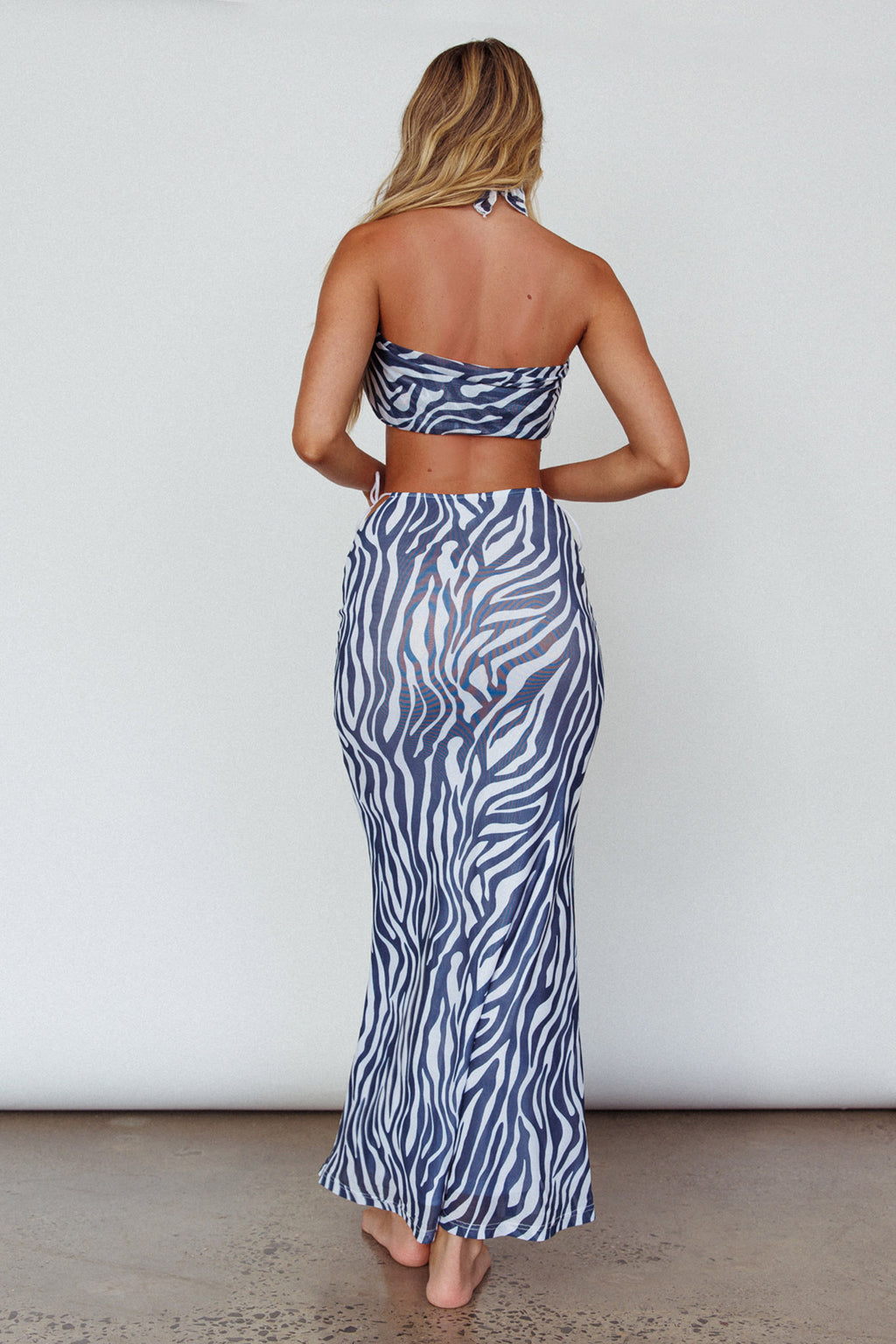 Just Like That Multiway Midi Dress & Scarf Navy by Selfie Leslie Australia