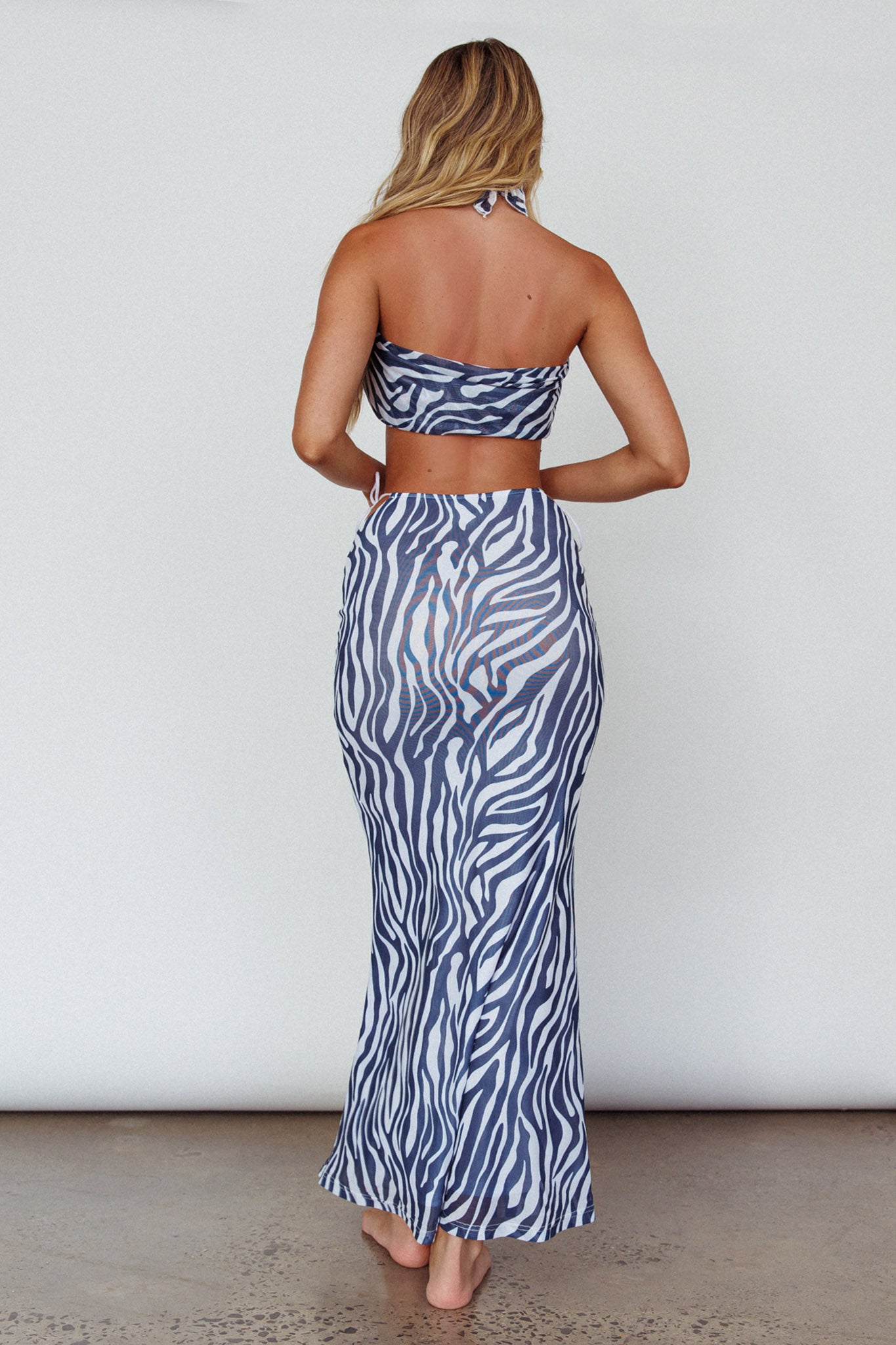 Just Like That Multiway Midi Dress & Scarf Navy by Selfie Leslie Australia