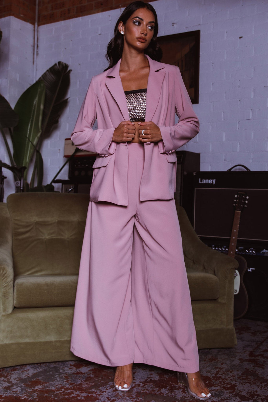 Vous Etes Belle Blazer Blush by Selfie Leslie