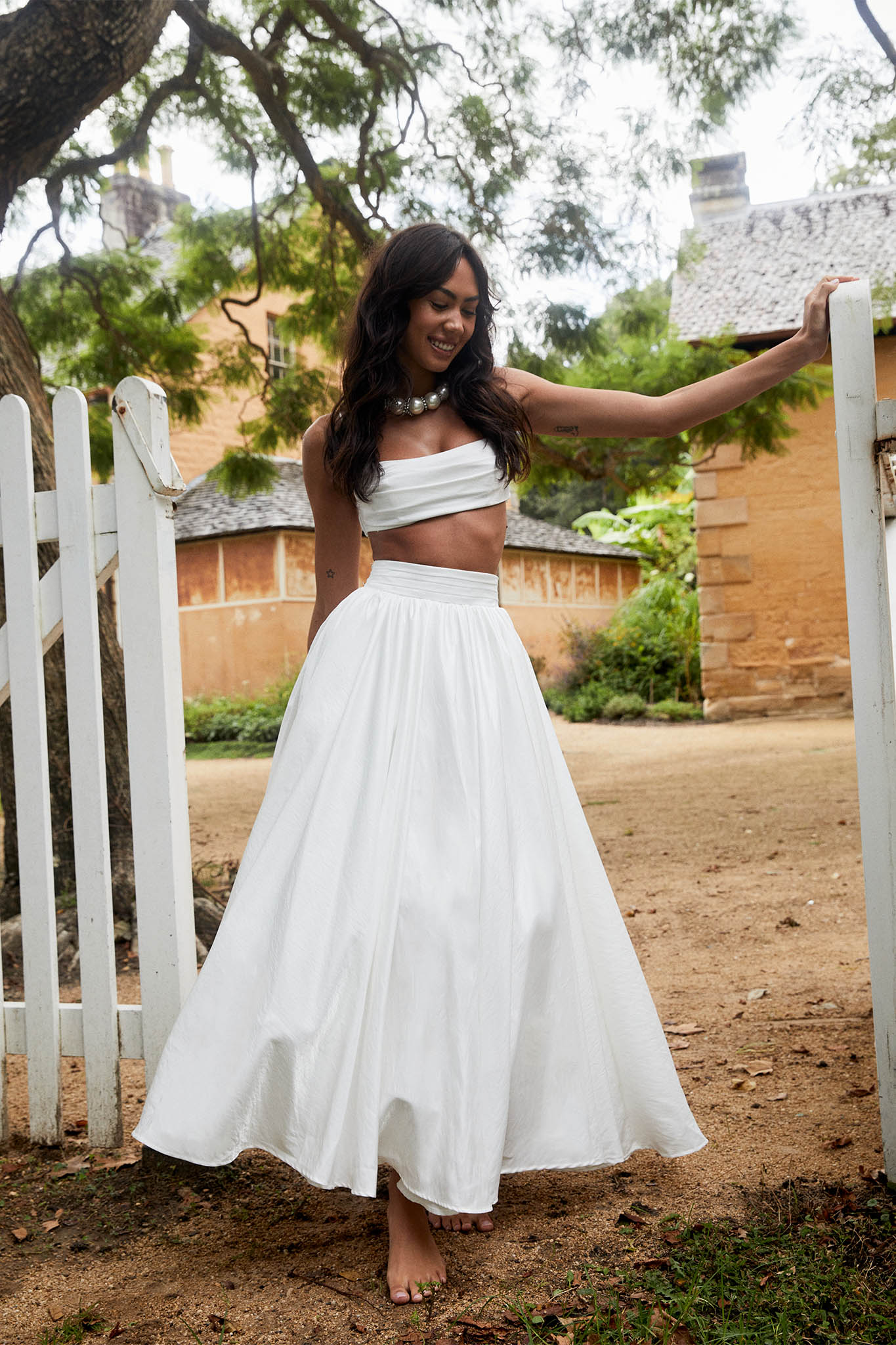 Love Songs Tied Back Maxi Skirt White Selfie Leslie Australia Love Songs Tied Back Maxi Skirt White Selfie Leslie Australia