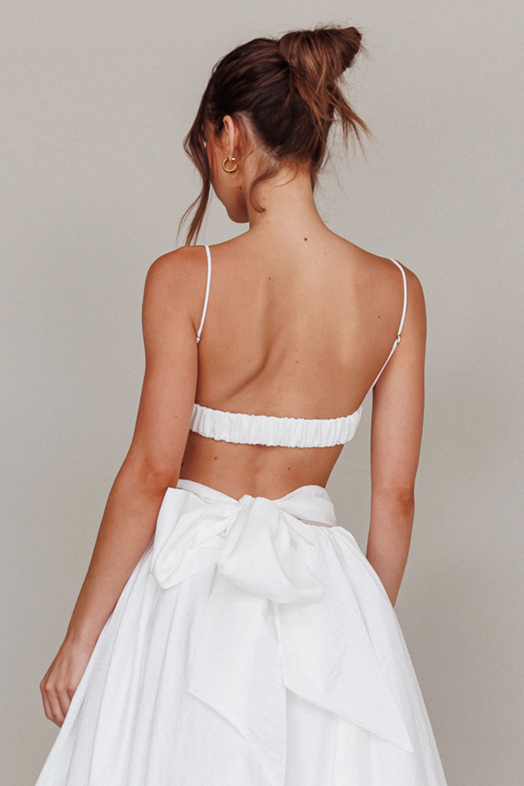 Love Songs Crop Top White by Selfie Leslie Australia