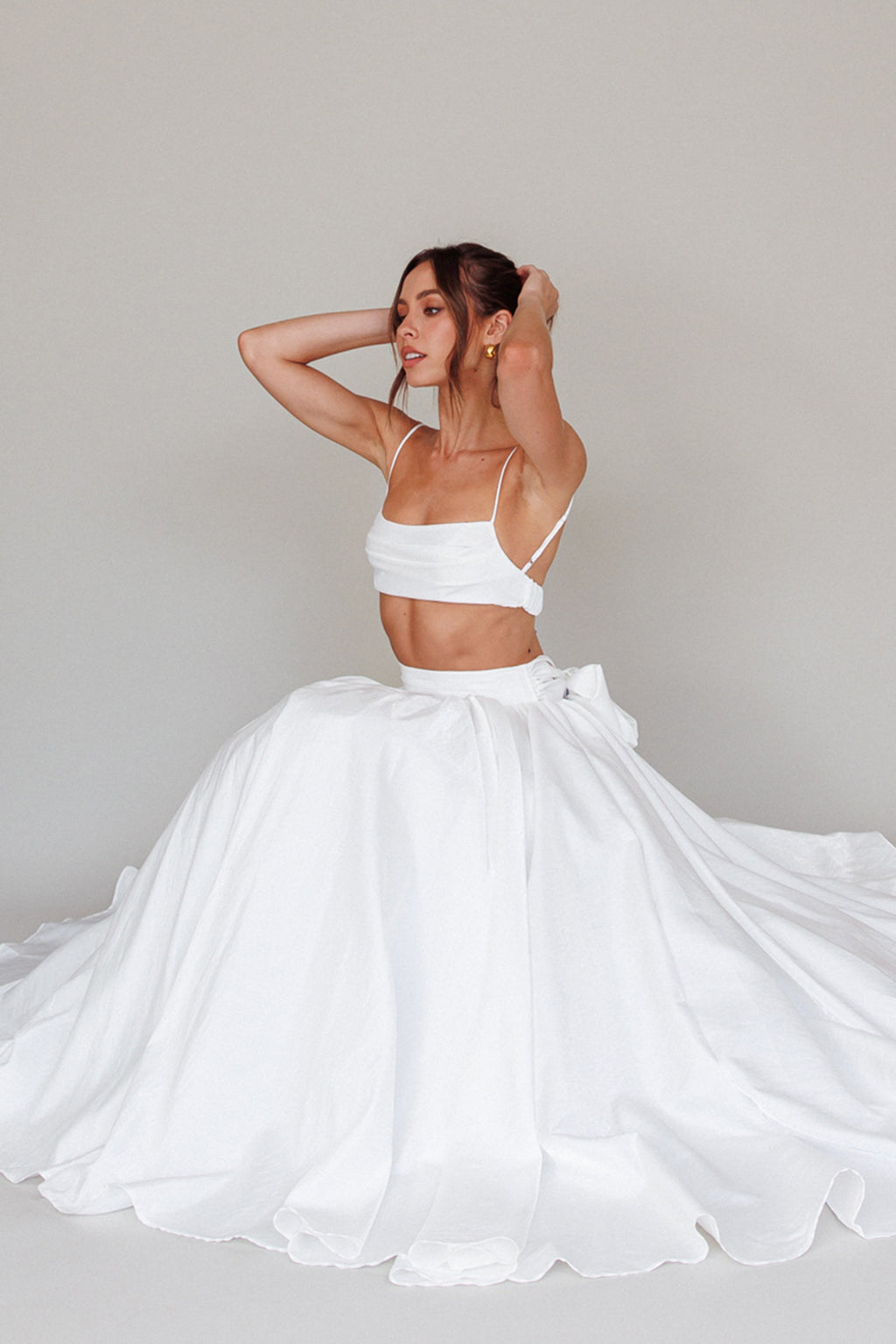 Love Songs Crop Top White by Selfie Leslie Australia