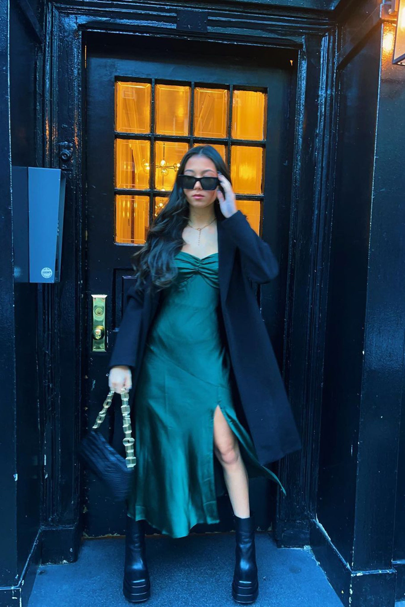 Kindred Spirit Strapless Gathered Bust Midi Dress Forest Green by Selfie Leslie Australia