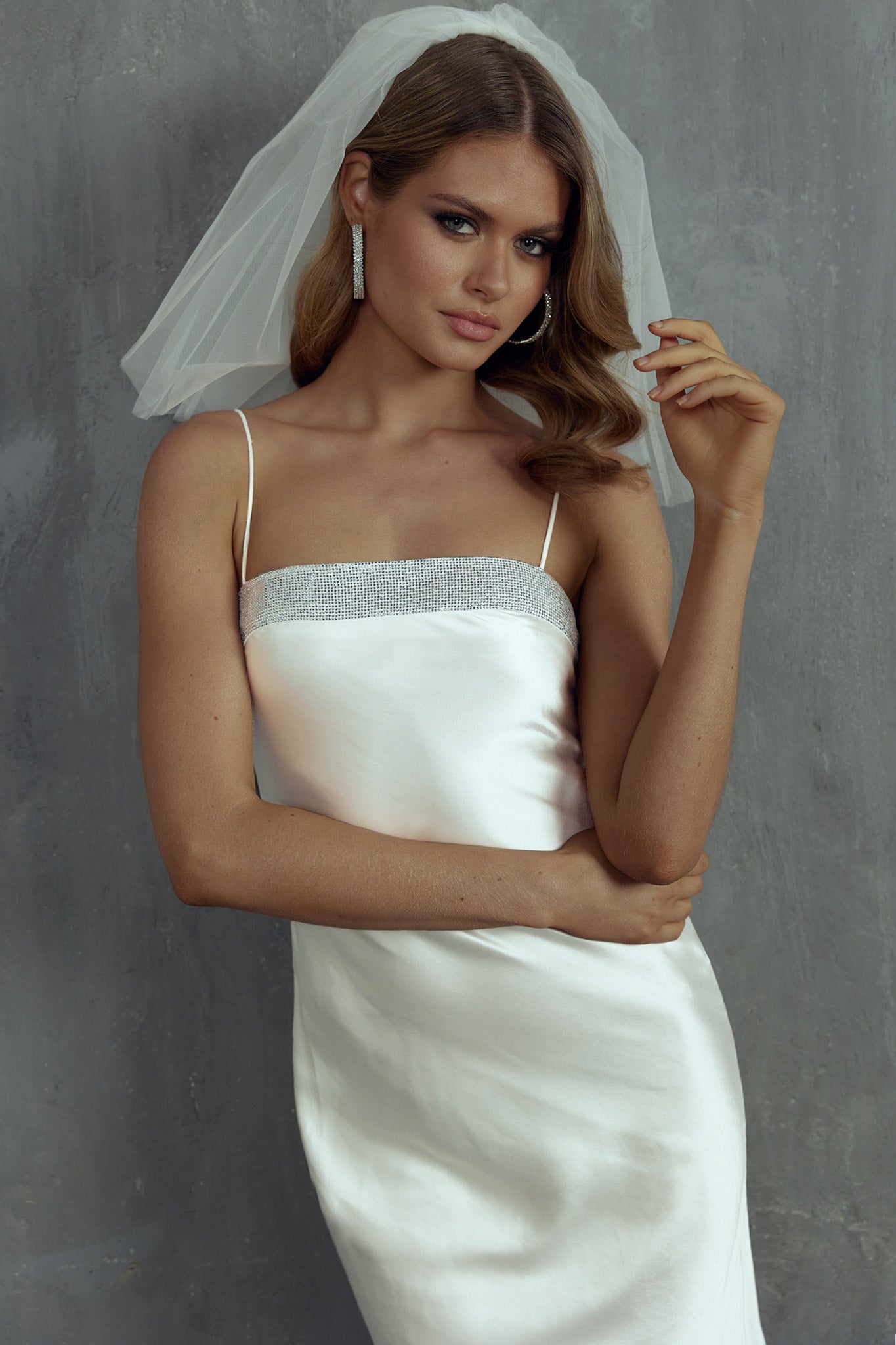 Making Headlines Diamante Neckline Maxi Dress White by Selfie Leslie