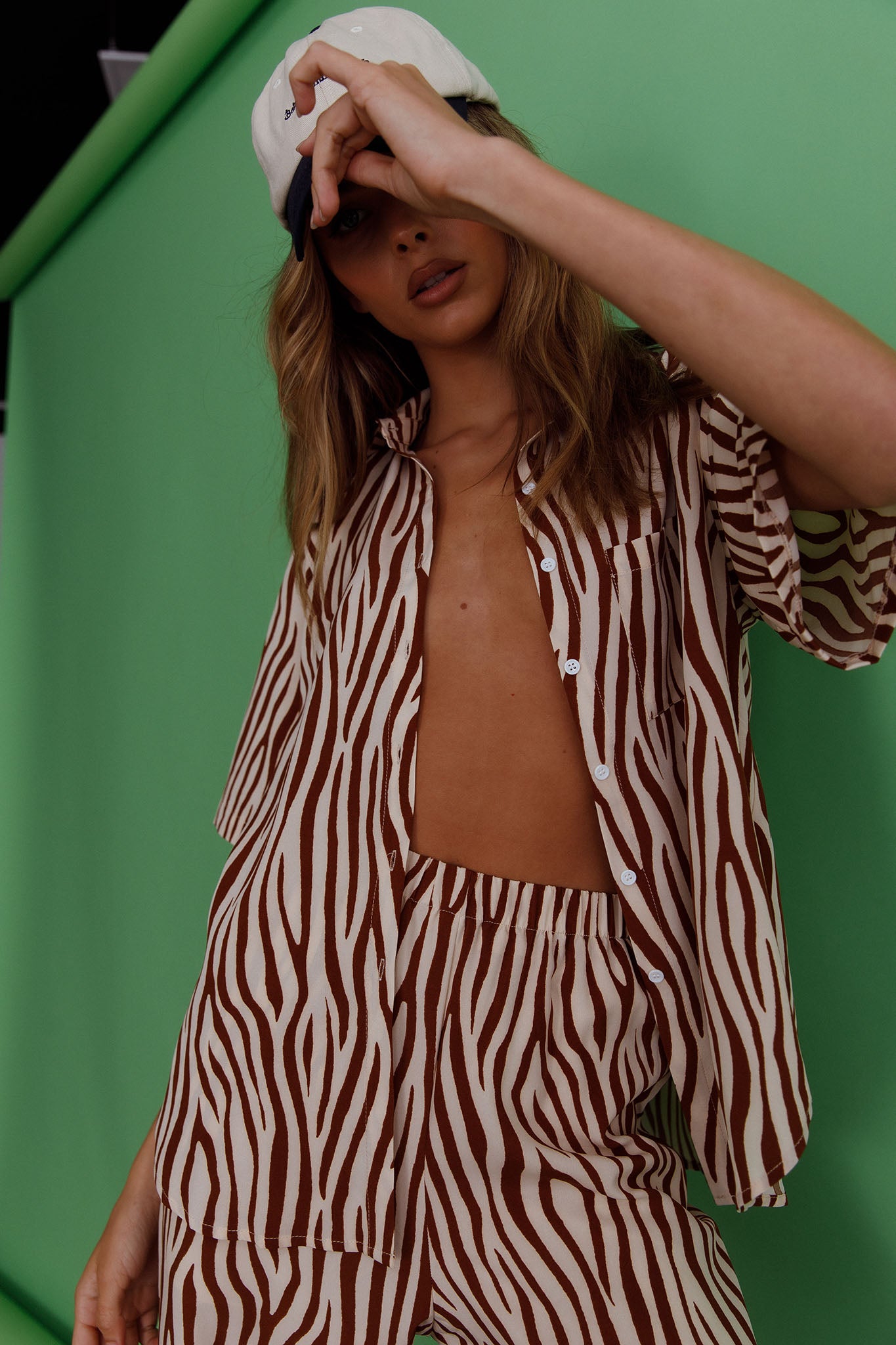 Just A Hunch Pants Zebra Brown by Selfie Leslie Australia