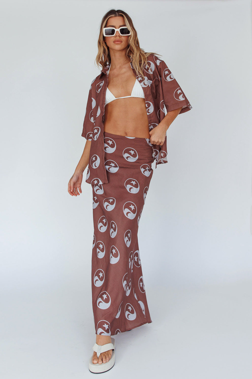 Just A Hunch Maxi Skirt Yin Yang Coco by Selfie Leslie Australia