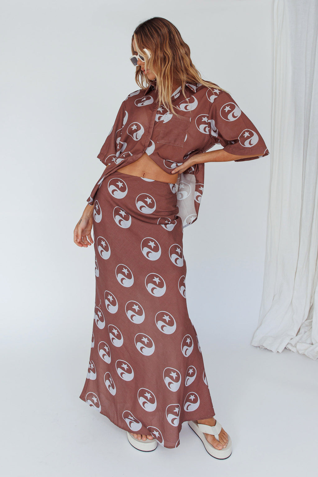 Just A Hunch Maxi Skirt Yin Yang Coco by Selfie Leslie Australia