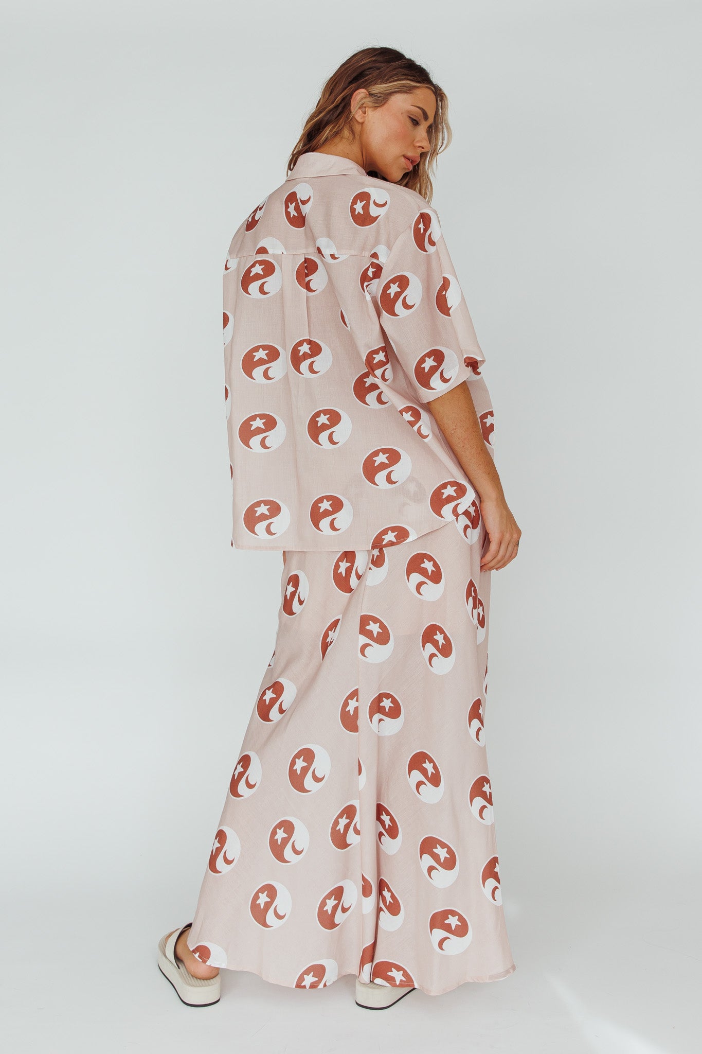 Just A Hunch Maxi Skirt Yin Yang Rose by Selfie Leslie Australia