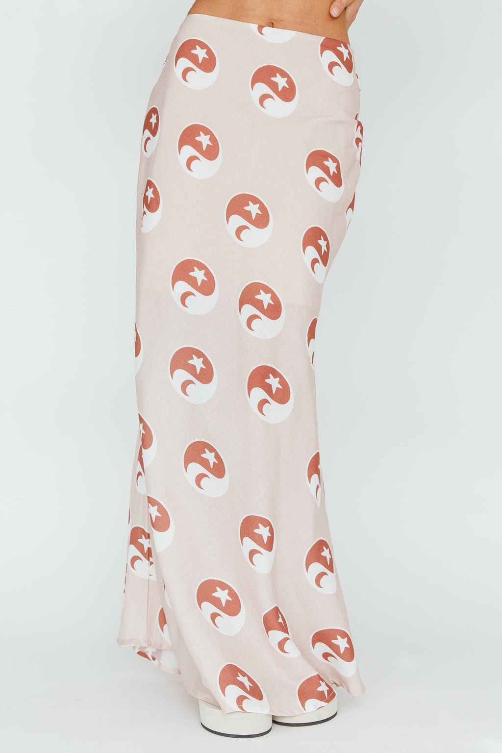 Just A Hunch Maxi Skirt Yin Yang Rose by Selfie Leslie Australia