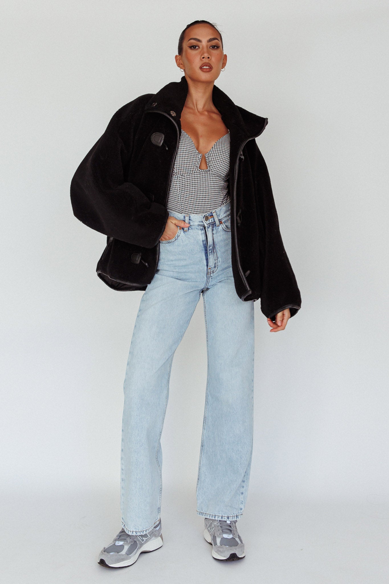 Cambra Toggle Jacket Black by Selfie Leslie Australia