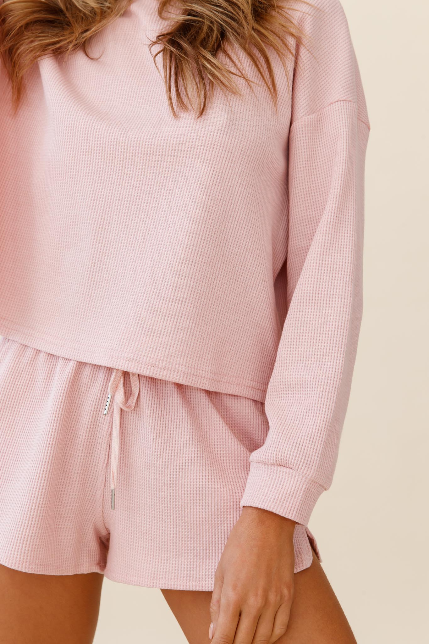 Feels Like Sunshine Dropped Sleeve Pullover Blush by Selfie Leslie