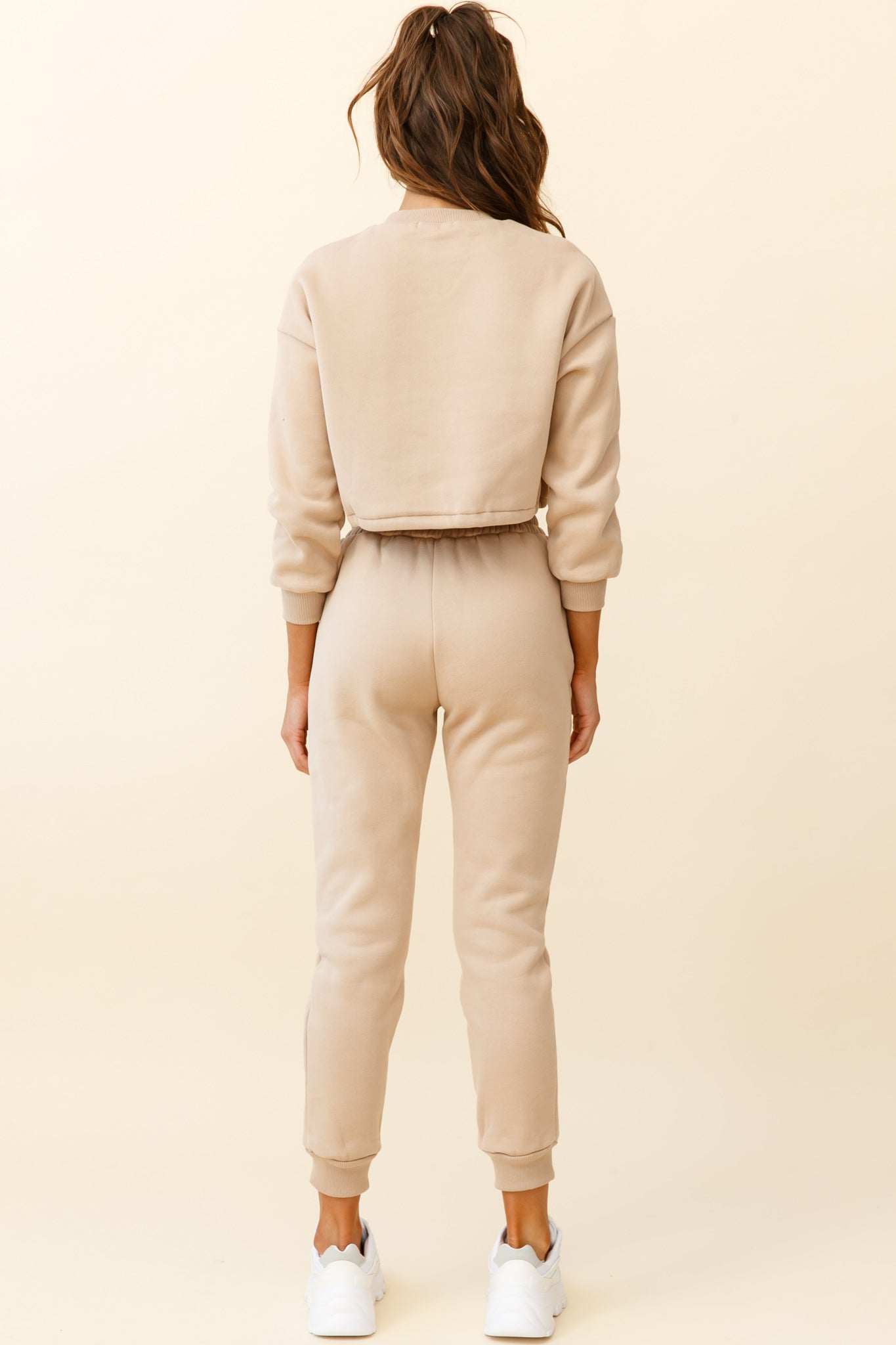 Monterey Elasticated Waist Jogger Pants Tan by Selfie Leslie