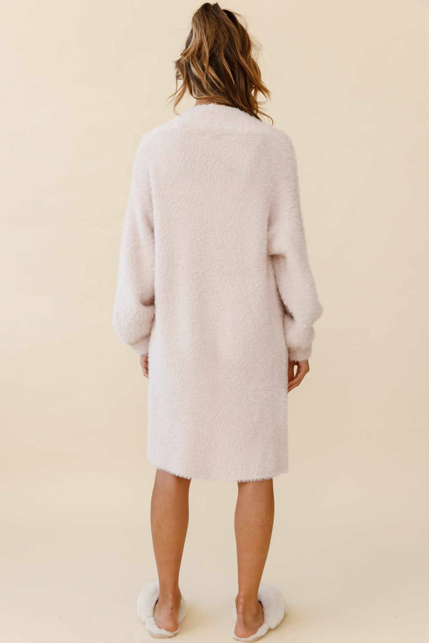 Hold The Phone Long Sleeve Duster Cardigan Pink by Selfie Leslie