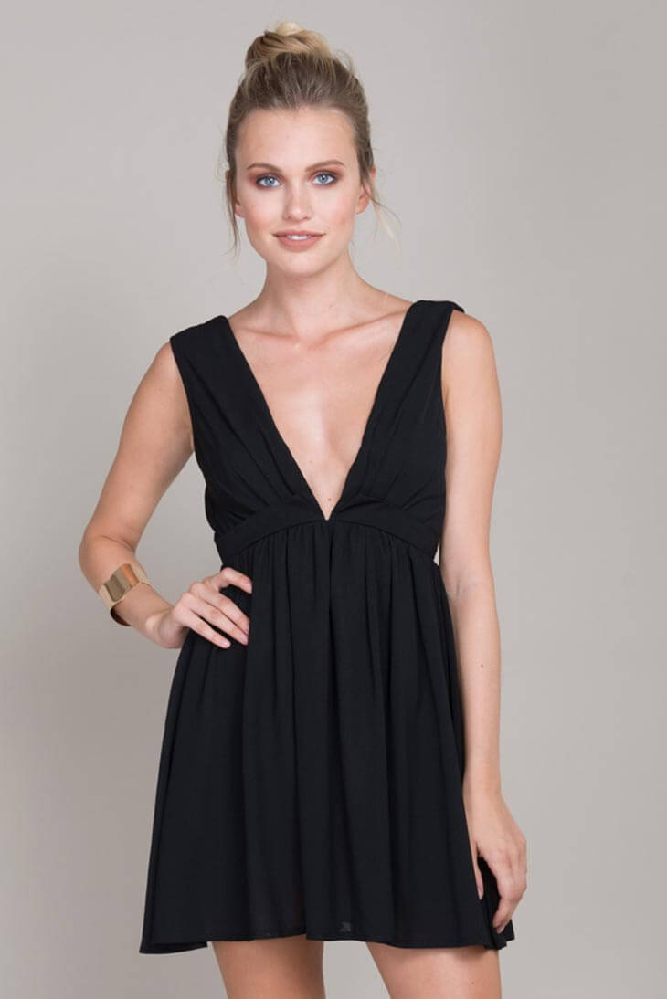 Laine Day Festival Dress Black by Selfie Leslie