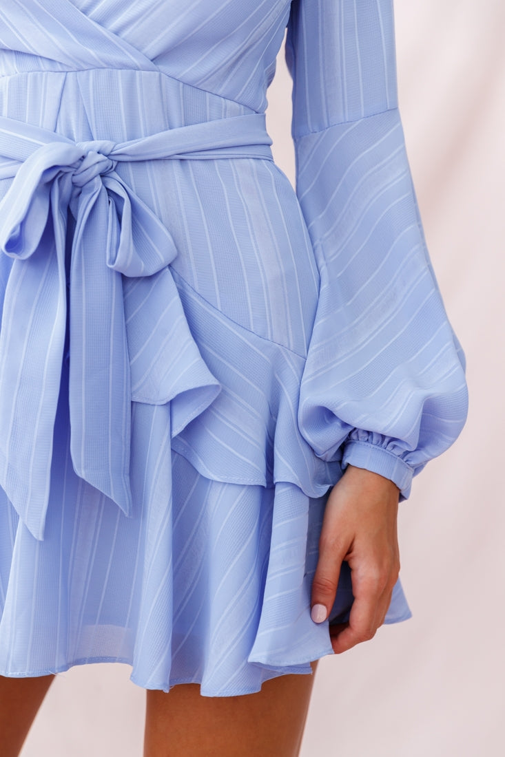 Kerry Layered Balloon Sleeve Dress Lavender by Selfie Leslie