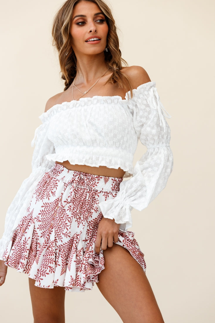 Taryn Bardot Top White by Selfie Leslie