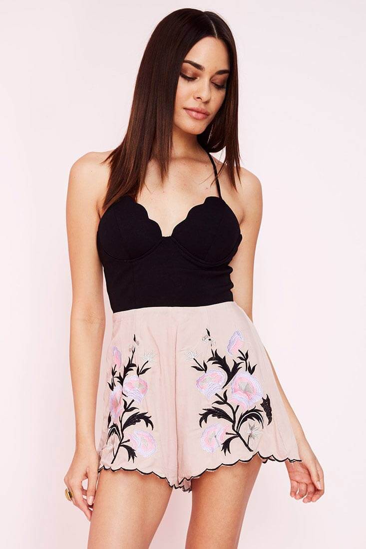 Argo Romper Black Pink by Selfie Leslie