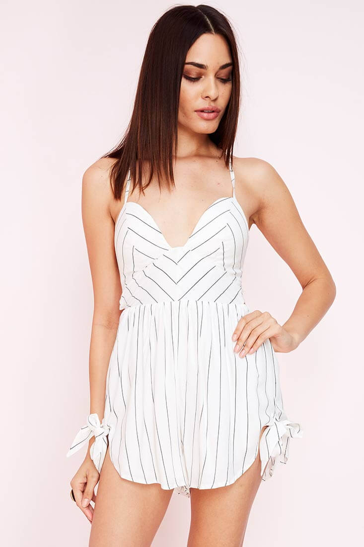 Simi Casual Festival Romper White by Selfie Leslie