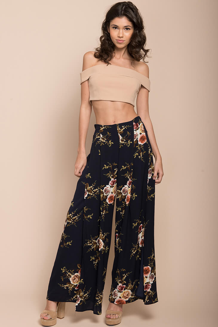 Kaya Floral Pants by Selfie Leslie