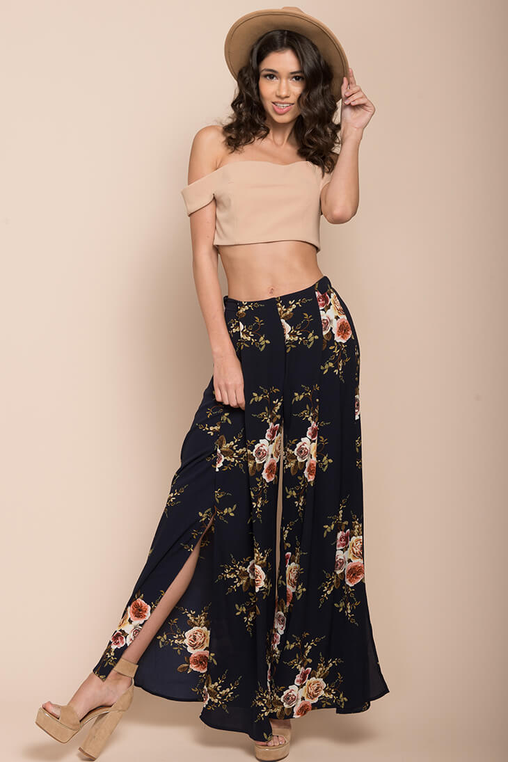 Kaya Floral Pants by Selfie Leslie