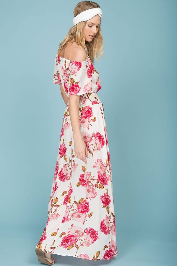 Demi Tube Top Maxi Dress White by Selfie Leslie