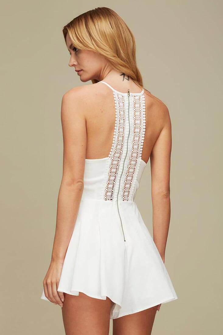 Wanderlust Sexy Club Romper White by Selfie Leslie